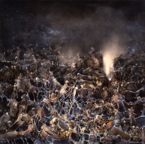 <p>Armagedon /Armageddon , 1986,<br />olej na płótnie&nbsp;82 x 82 cm /oil on canvas</p>